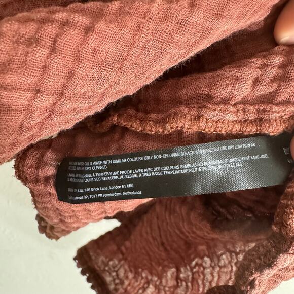 Anthropologie Daily Practice Malibu Mini Dress in Dark Auburn Size XS - Picture 9 of 10